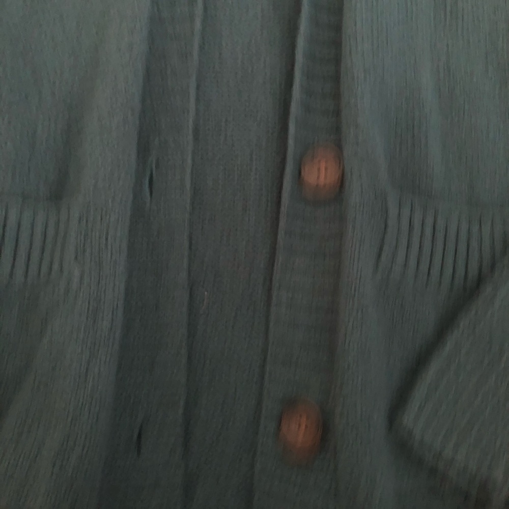 Jade green knit cardigan - Picture 2 of 3